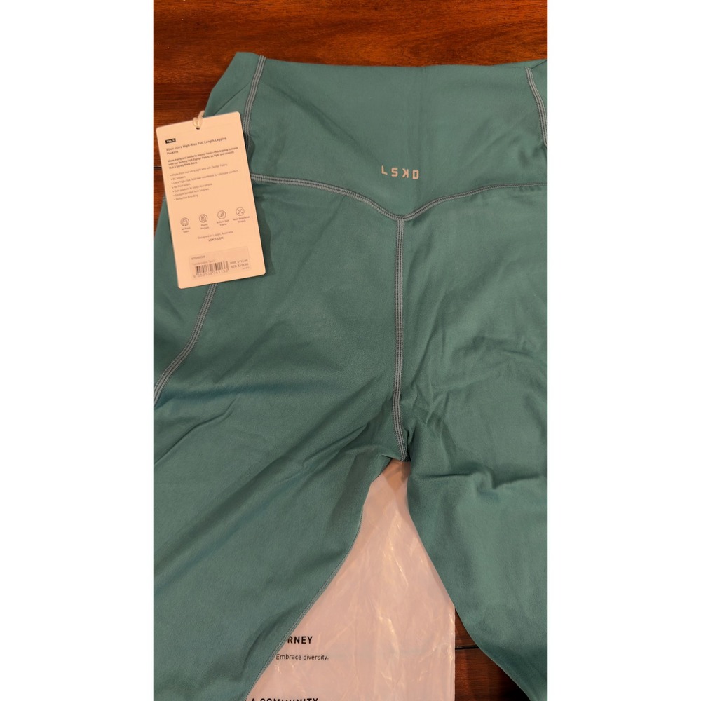 LSKD Elixir Ultra High-Rise Full Length Legging Pockets Teal Women's L, NEW, NWT - Picture 14 of 16